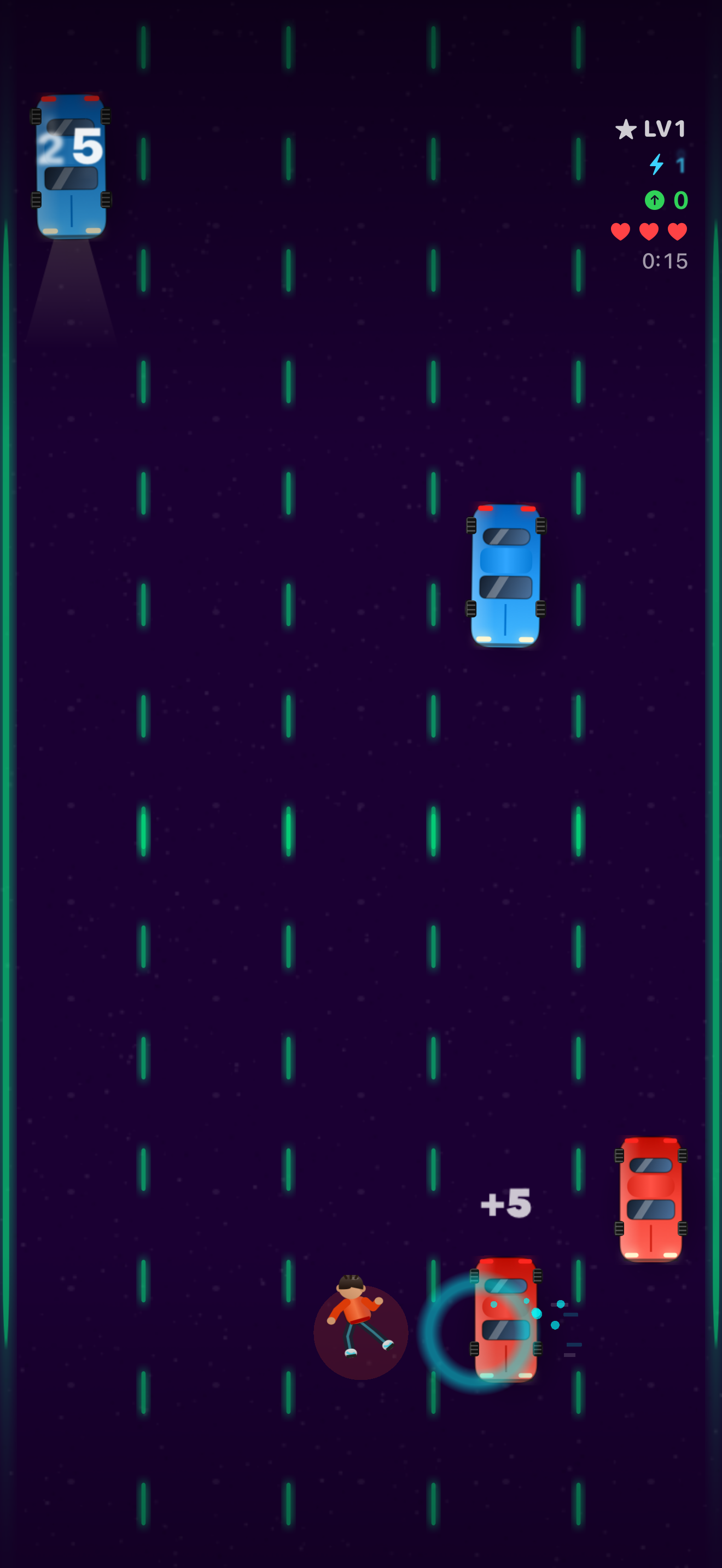 Street Dodge near miss gameplay screenshot