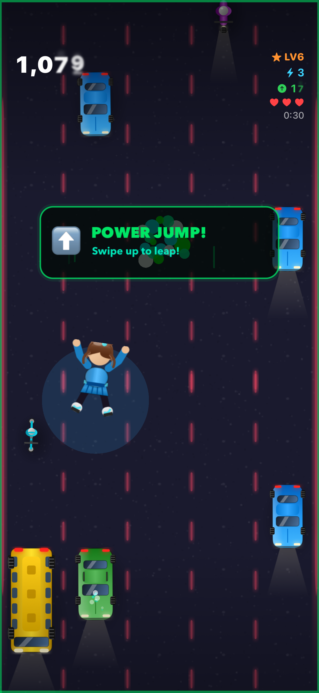 Street Dodge Power Jump prompt screenshot